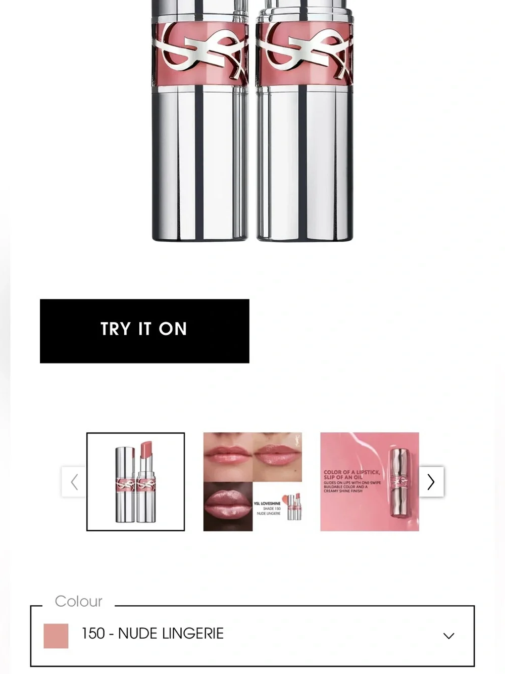 NWT Yves Saint Laurent YSL Loveshine Lipstick color 150 & 208